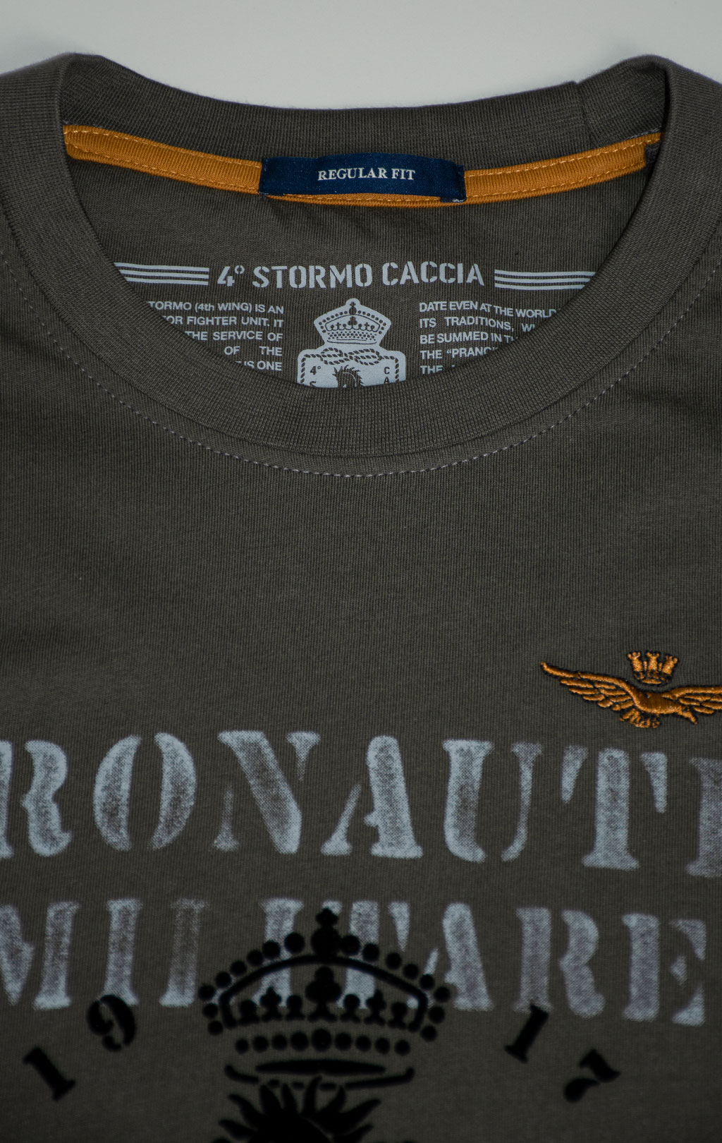 Лонгслив AERONAUTICA MILITARE FW 25/26/BD beluga grey (TS 2471) 