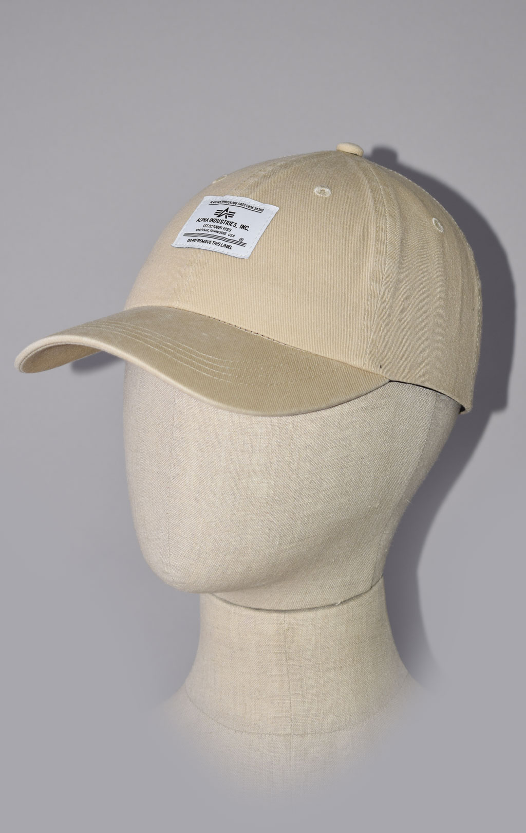 Бейсболка ALPHA INDUSTRIES BATTLEWASH CAP SS 23 vintage khaki 