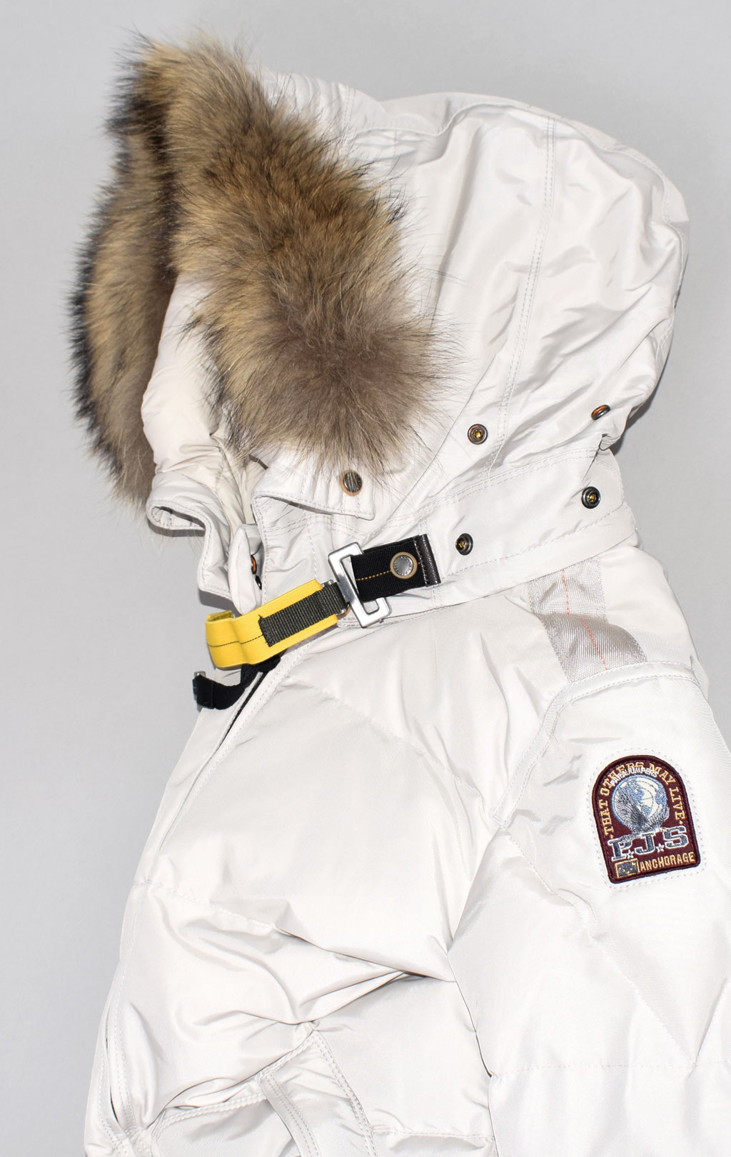 Женская куртка-пуховик PARAJUMPERS LONG BEAR FW 21/22 silver grey 