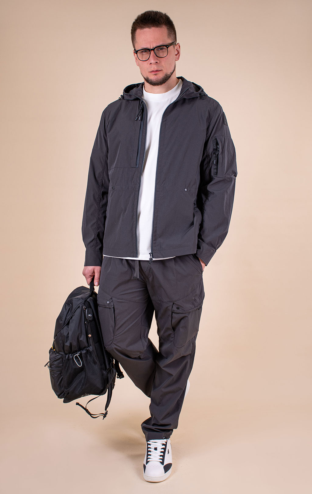 Брюки PARAJUMPERS MALLAIG SOLOTEX SS 26 charcoal grey 