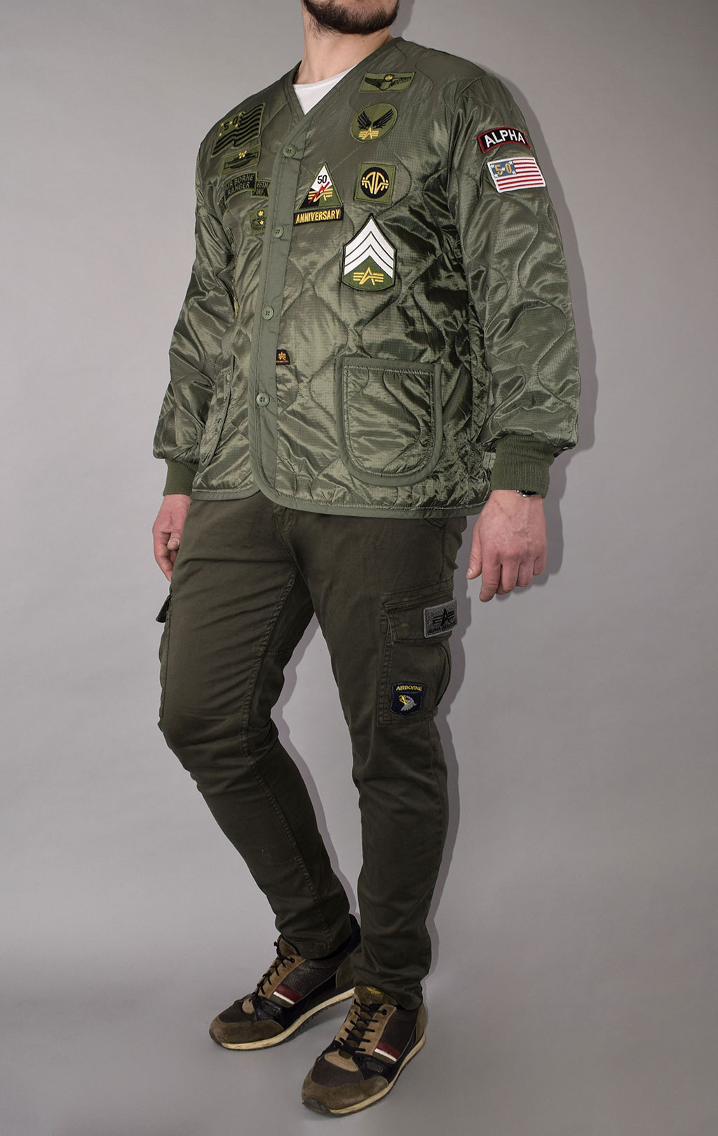 Подстежка ALPHA INDUSTRIES 50th ANNIVERSARY M-65 с карманами и манжетами olive 