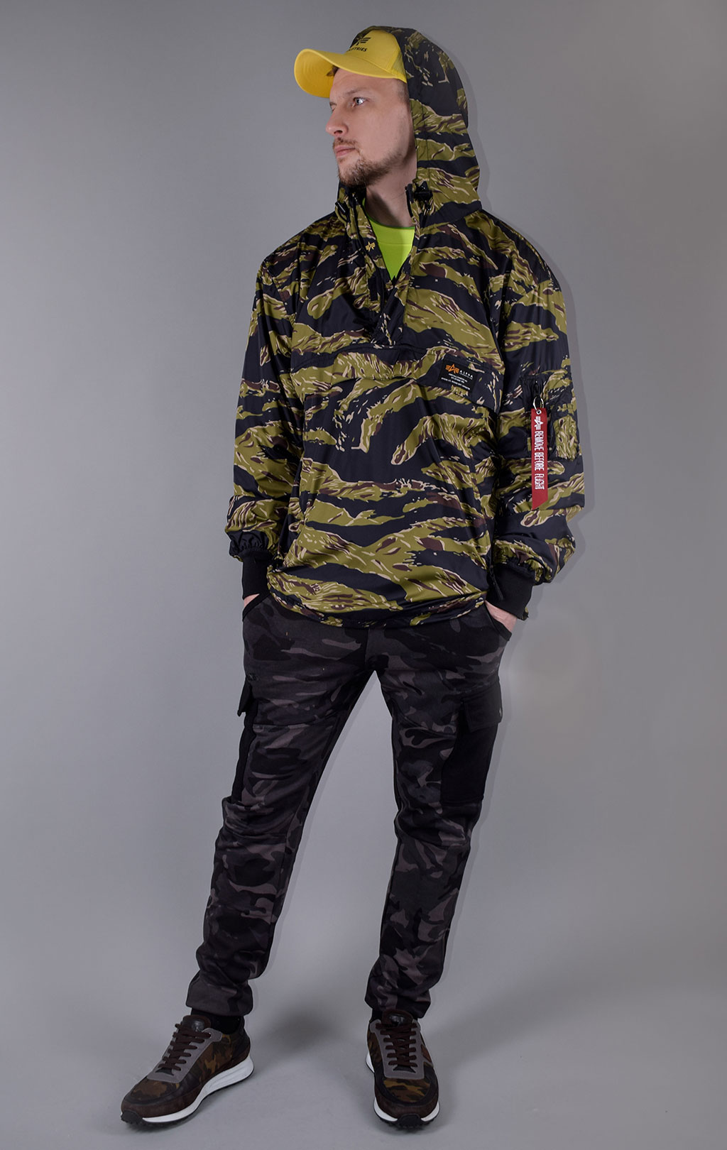 Анорак ALPHA INDUSTRIES GLIDER ANORAK tiger camo 