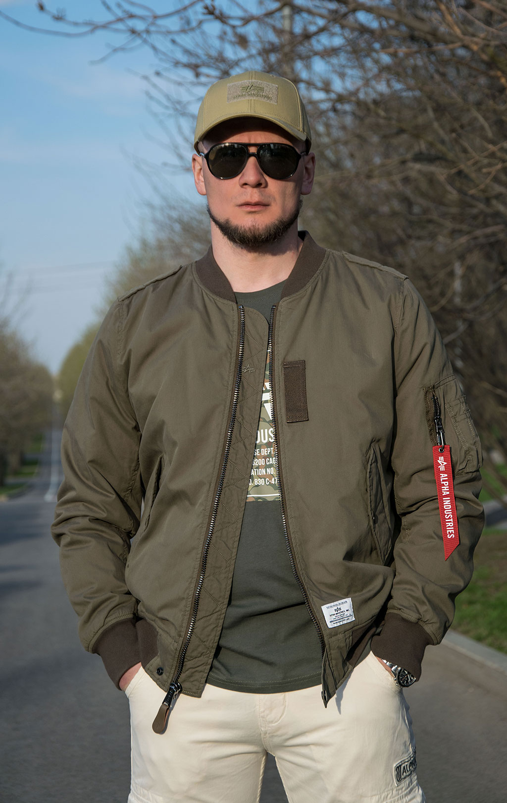 Ветровка ALPHA INDUSTRIES CTN GEN-II FLIGHT JACKET L-2B SS 23 m OG-107 green 