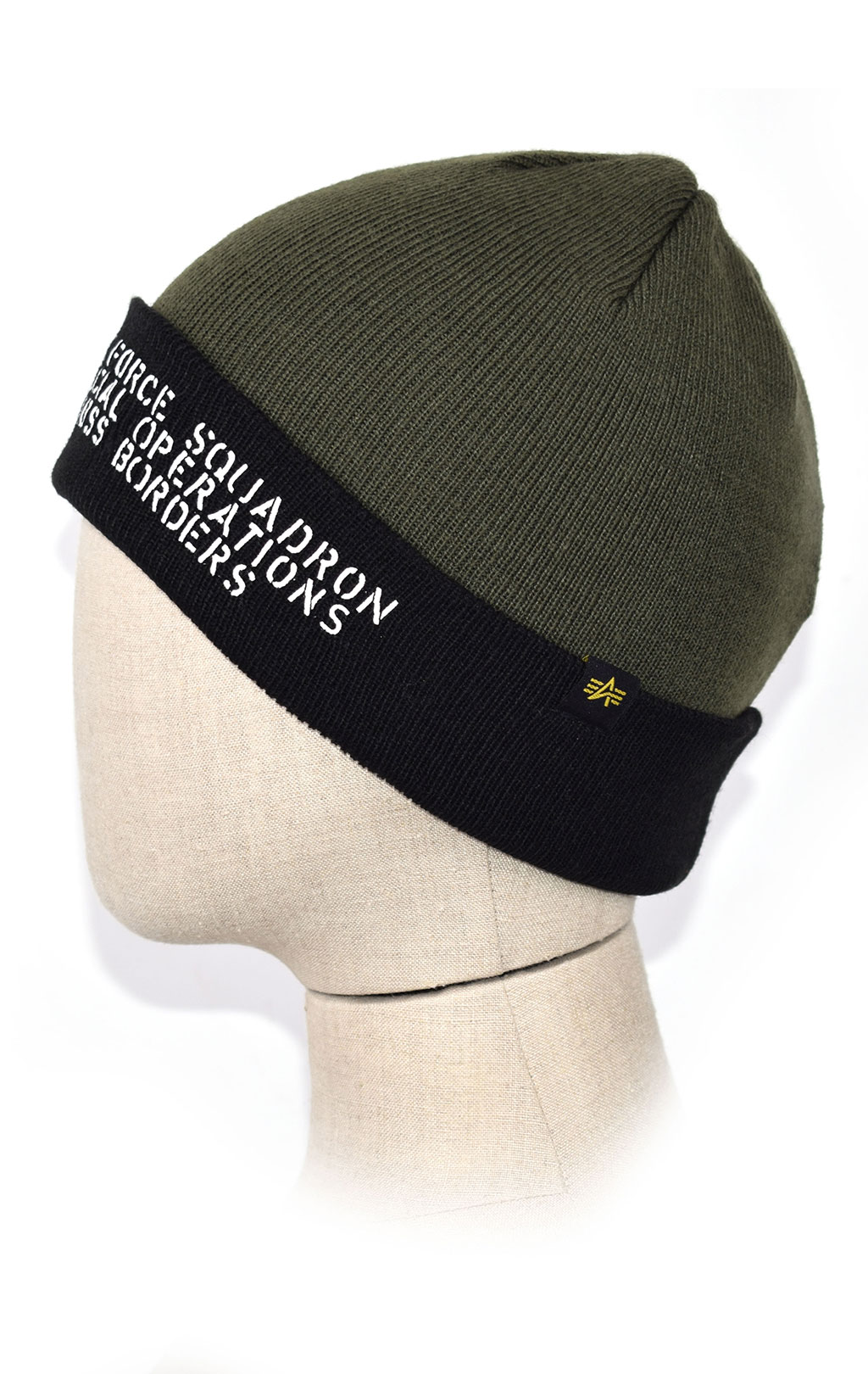 Шапка ALPHA INDUSTRIES AIR FORCE BEANIE dark green 