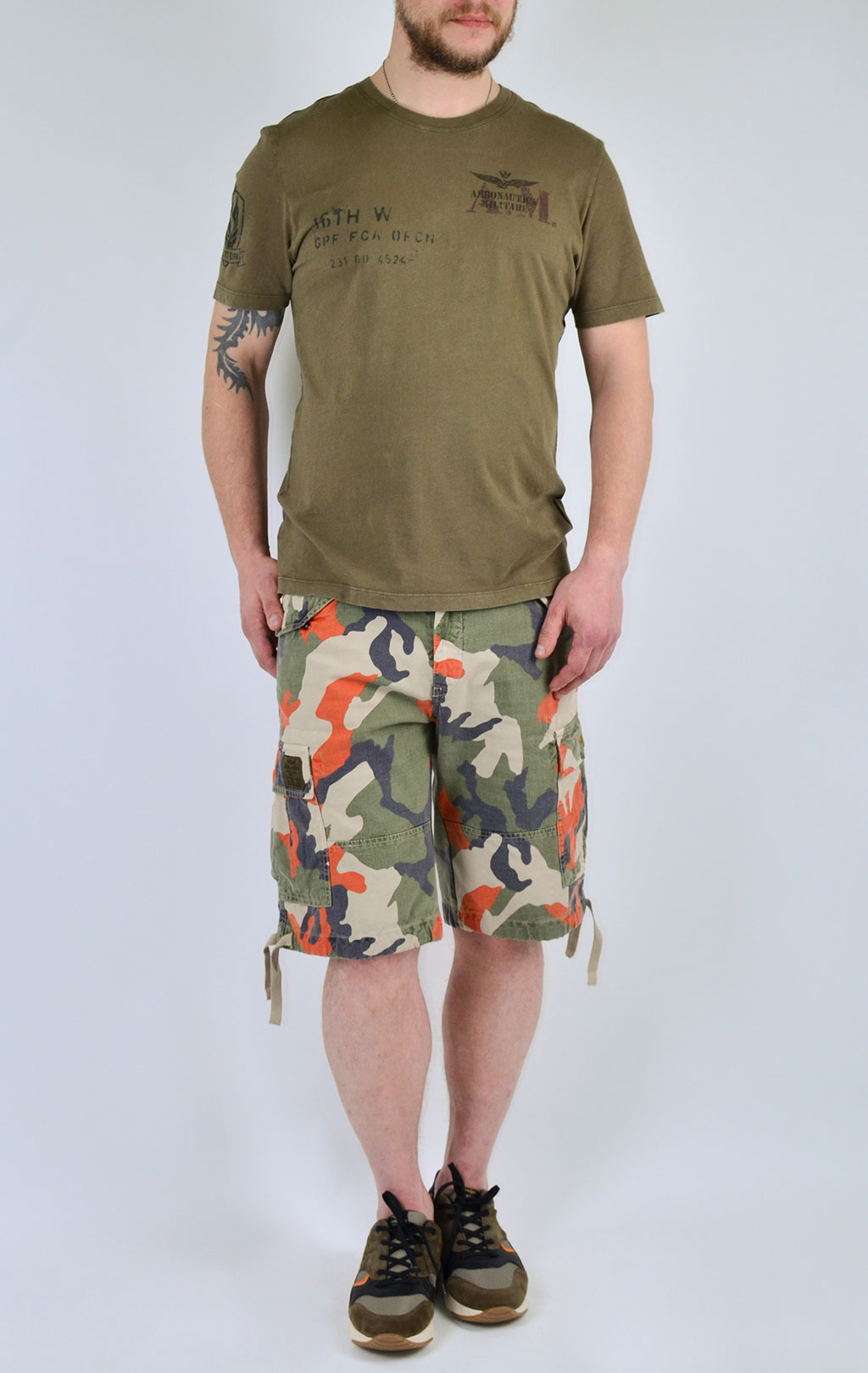 Футболка AERONAUTICA MILITARE dark olive (TS 1514) 