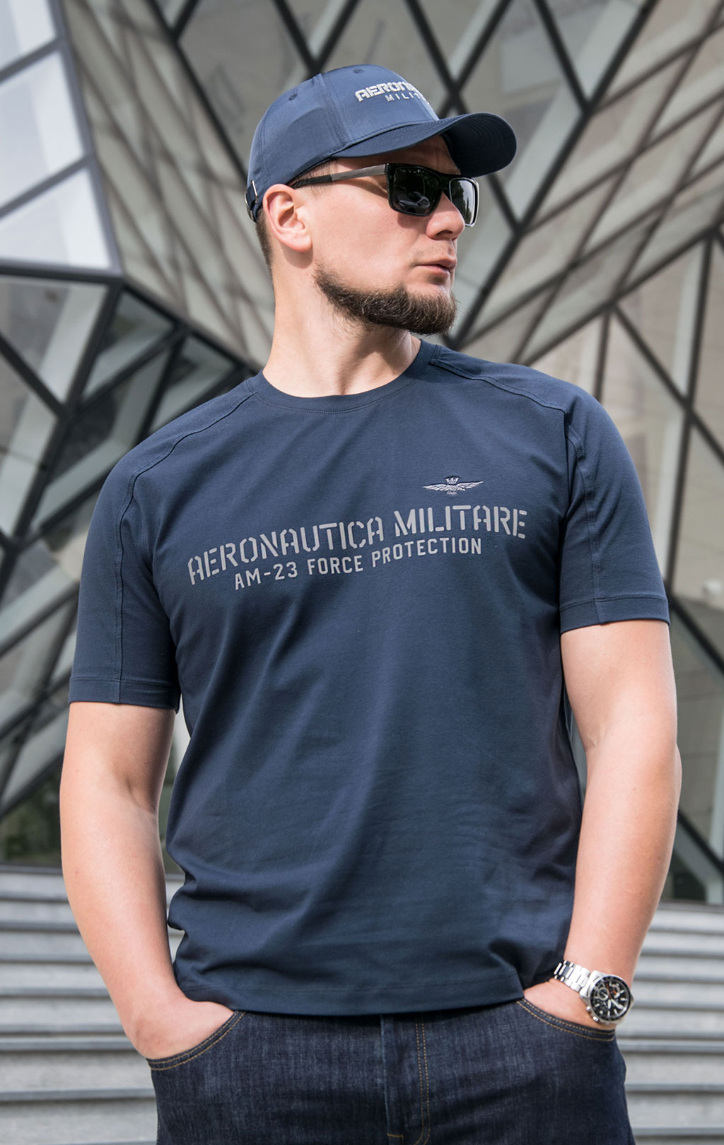 Футболка AERONAUTICA MILITARE FW 23/24/TR dark blue (TS 2149) 