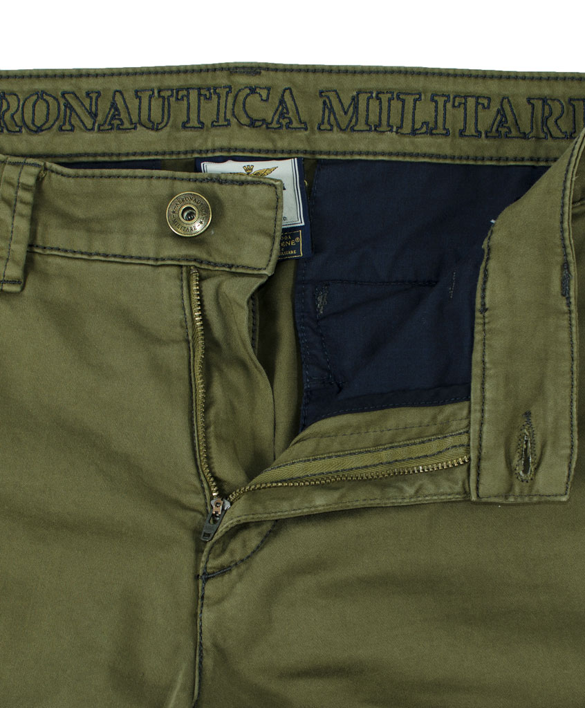 Брюки-карго AERONAUTICA MILITARE verde militare (PA 1255) 