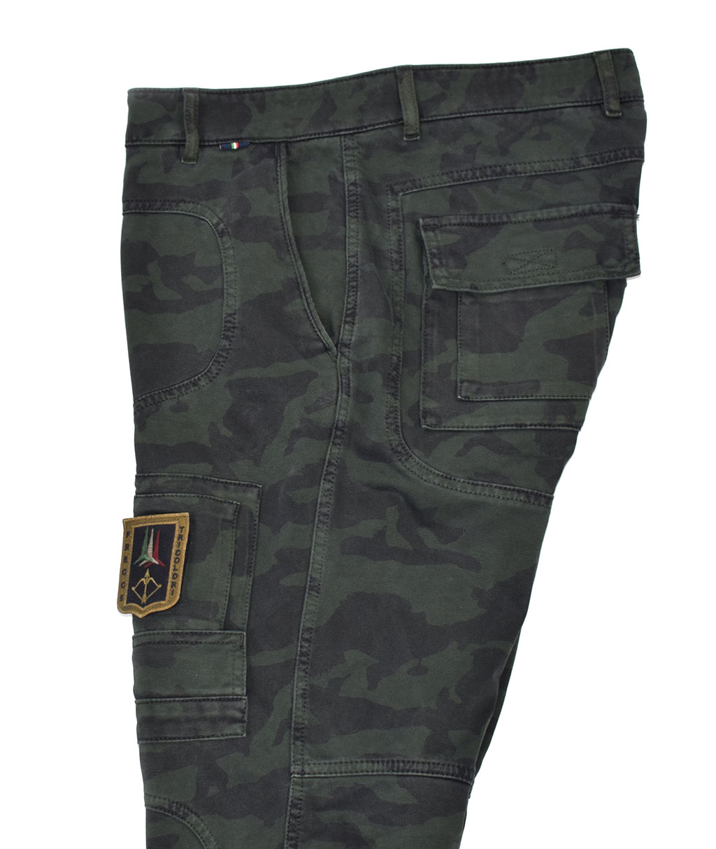 Брюки-карго AERONAUTICA MILITARE SS 20/AL camouflage AM23 (PF 743) 