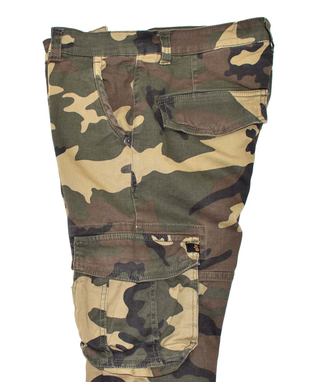 Брюки-карго ALPHA INDUSTRIES ARMY camo woodland 