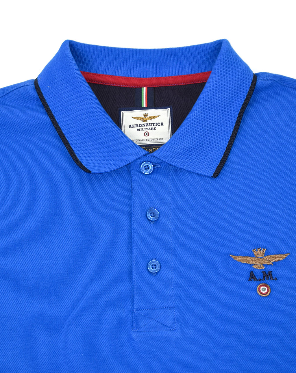 Футболка-поло AERONAUTICA MILITARE SS 20/TR bluette (PO 1308) 