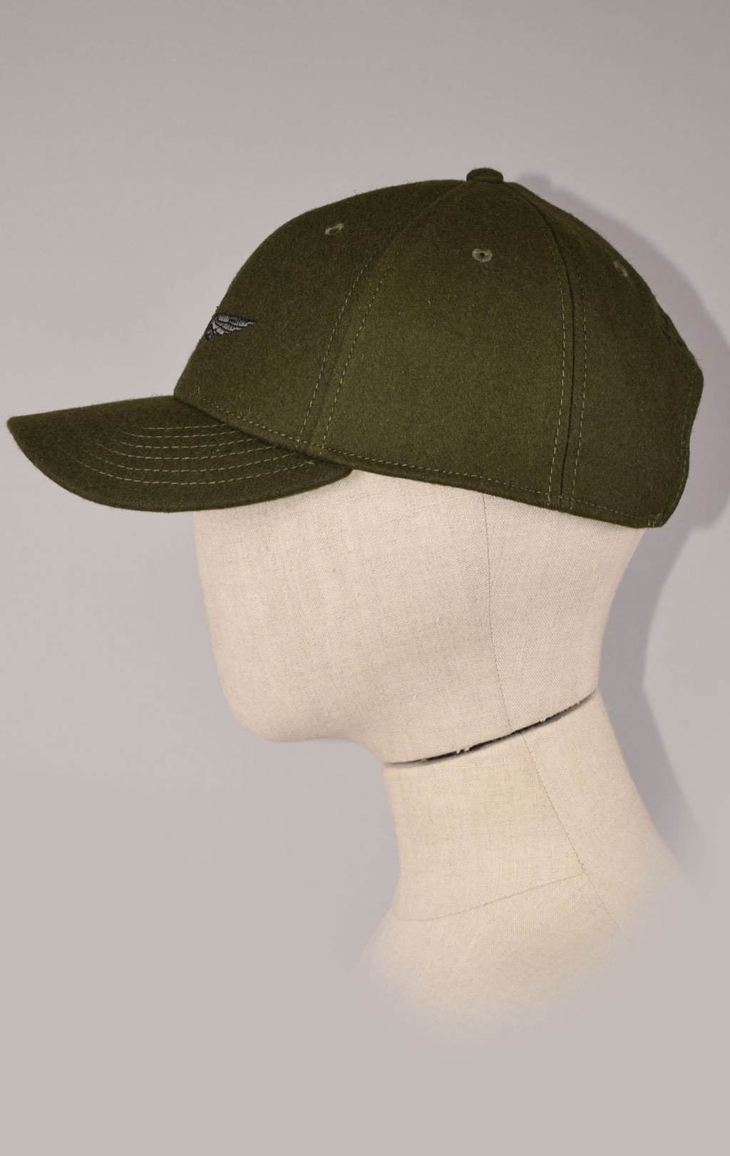 Бейсболка AERONAUTICA MILITARE шерсть FW 22/23/CN verde militare (HA 1085)