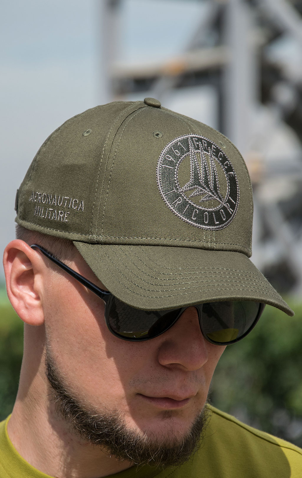 Бейсболка AERONAUTICA MILITARE FW 21/22/CN verde militare (HA 1092) 