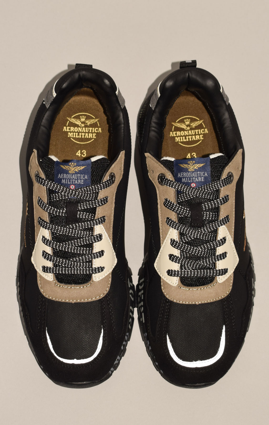 Кроссовки AERONAUTICA MILITARE FW 23/24 m/CN jet black (SC 214)