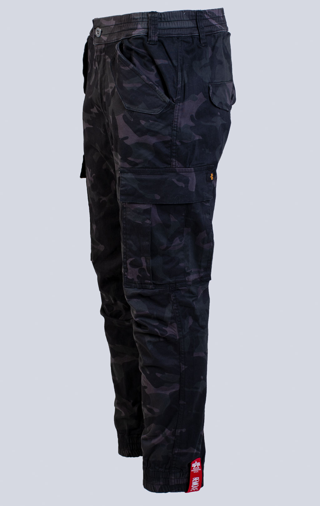 Брюки-карго ALPHA INDUSTRIES AIRMAN black camo 