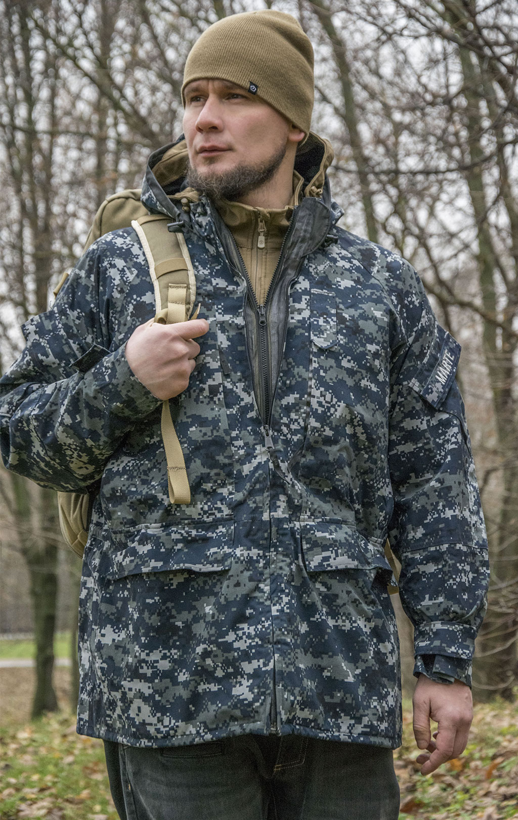 Куртка непромокаемая Gore-Tex USN Gore-Tex digital navy 2 кат. США