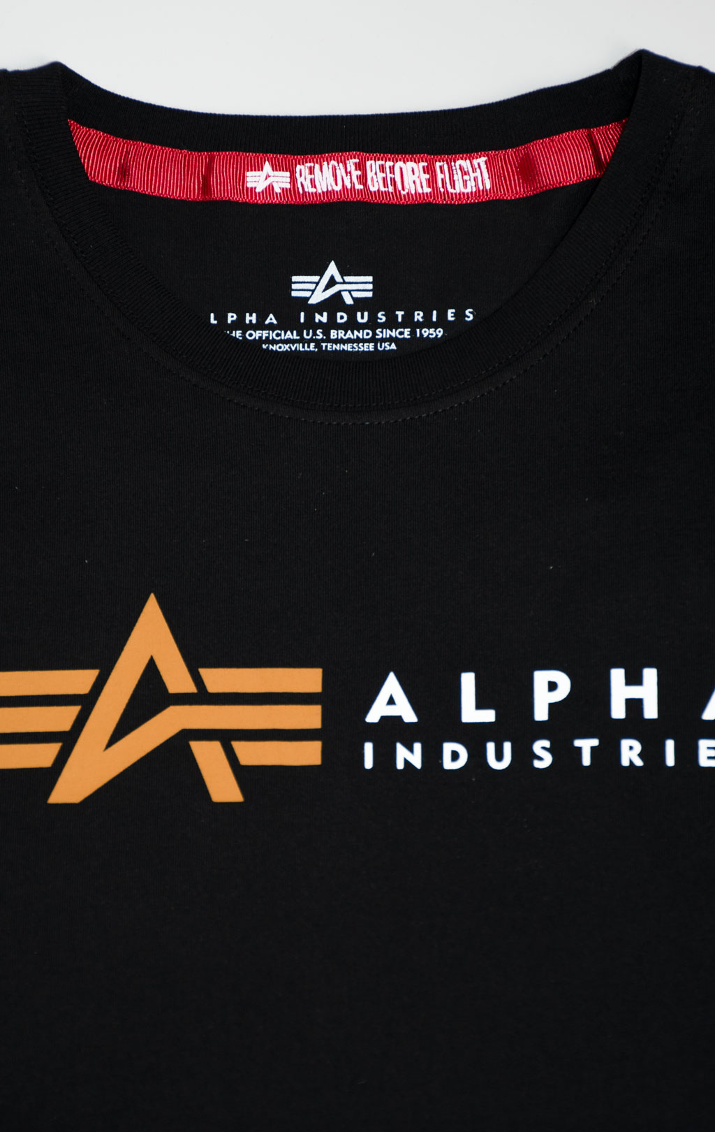 Футболка ALPHA INDUSTRIES ALPHA LABEL T black 