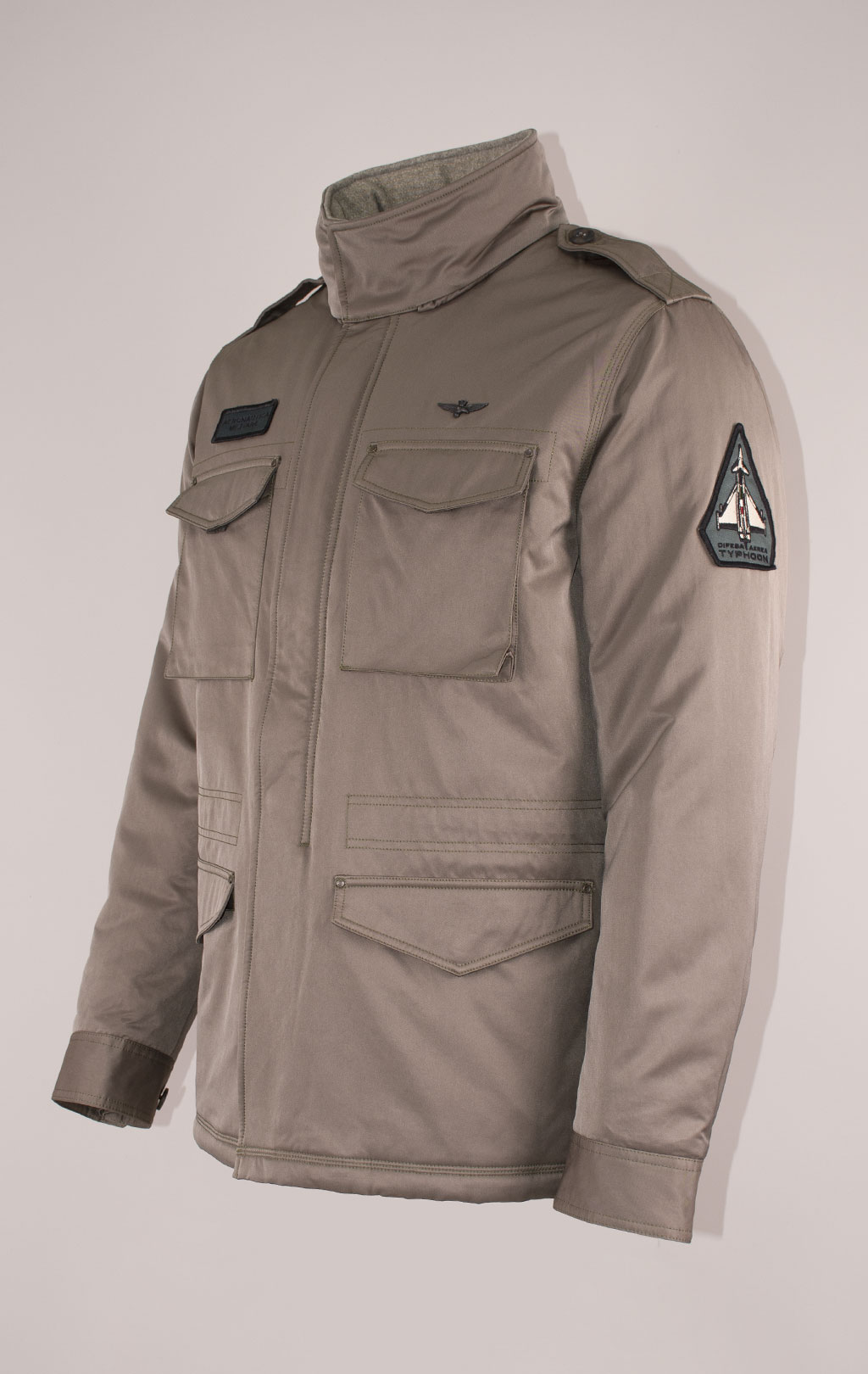 Куртка AERONAUTICA MILITARE big size M-65 FW 24/25/CN light mud (AB 2189) 