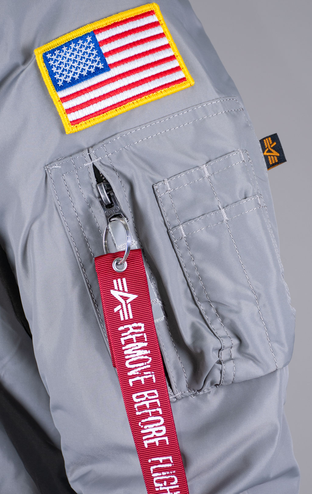 Ветровка-бомбер ALPHA INDUSTRIES MA-1 TT NASA REVERSIBLE II silver 