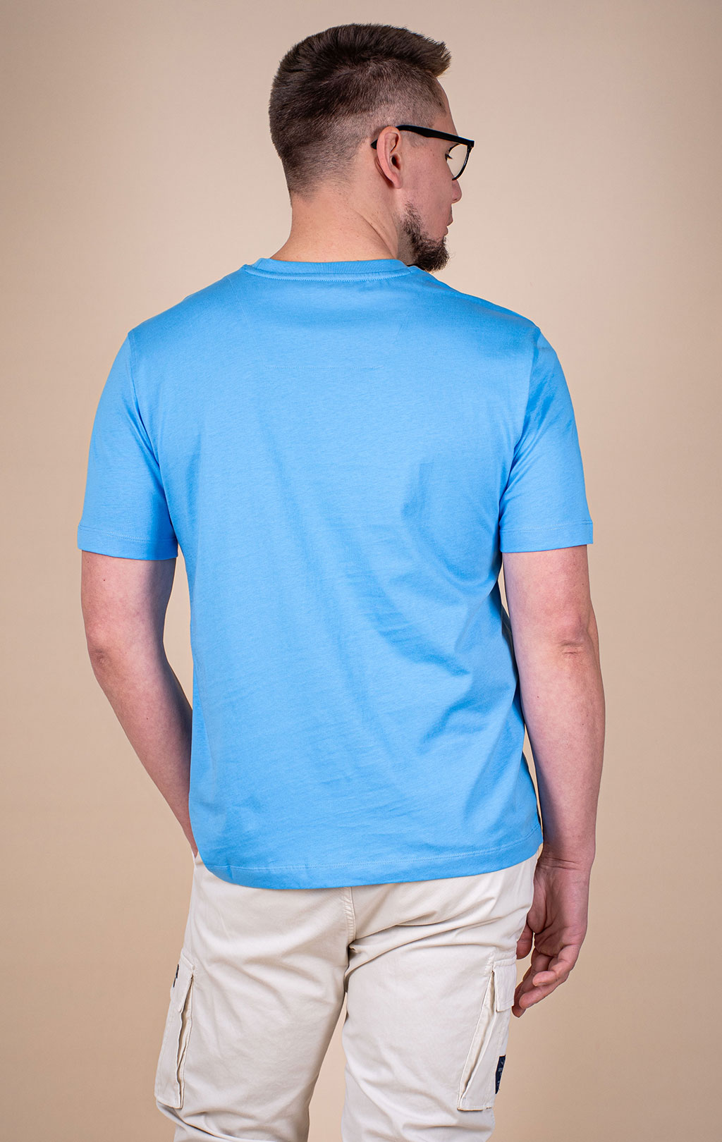 Футболка AERONAUTICA MILITARE big size SS 26/TR silver lake blue (TS 1580) 