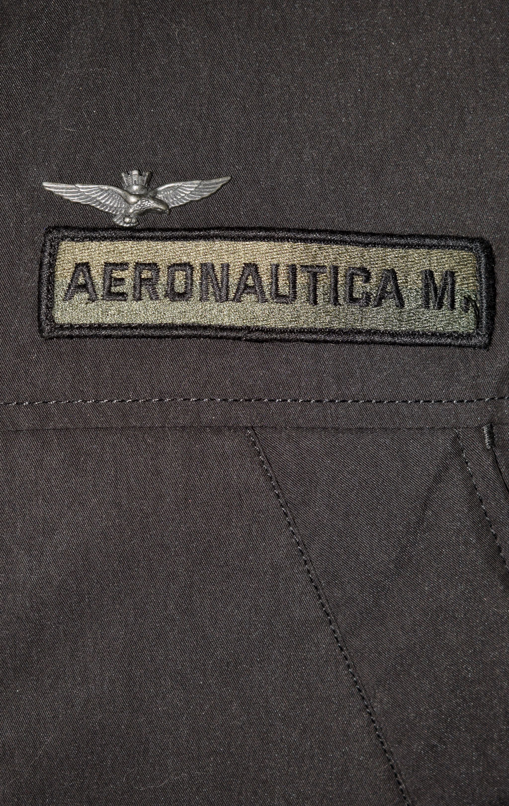 Парка AERONAUTICA MILITARE FW 22/23 m/CN jet black (AB 2037) 