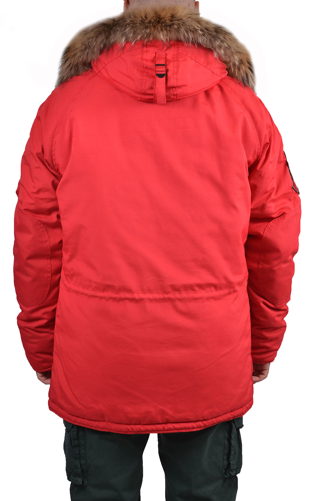 Аляска ALPHA INDUSTRIES EXPLORER big size натур. мех red speed 