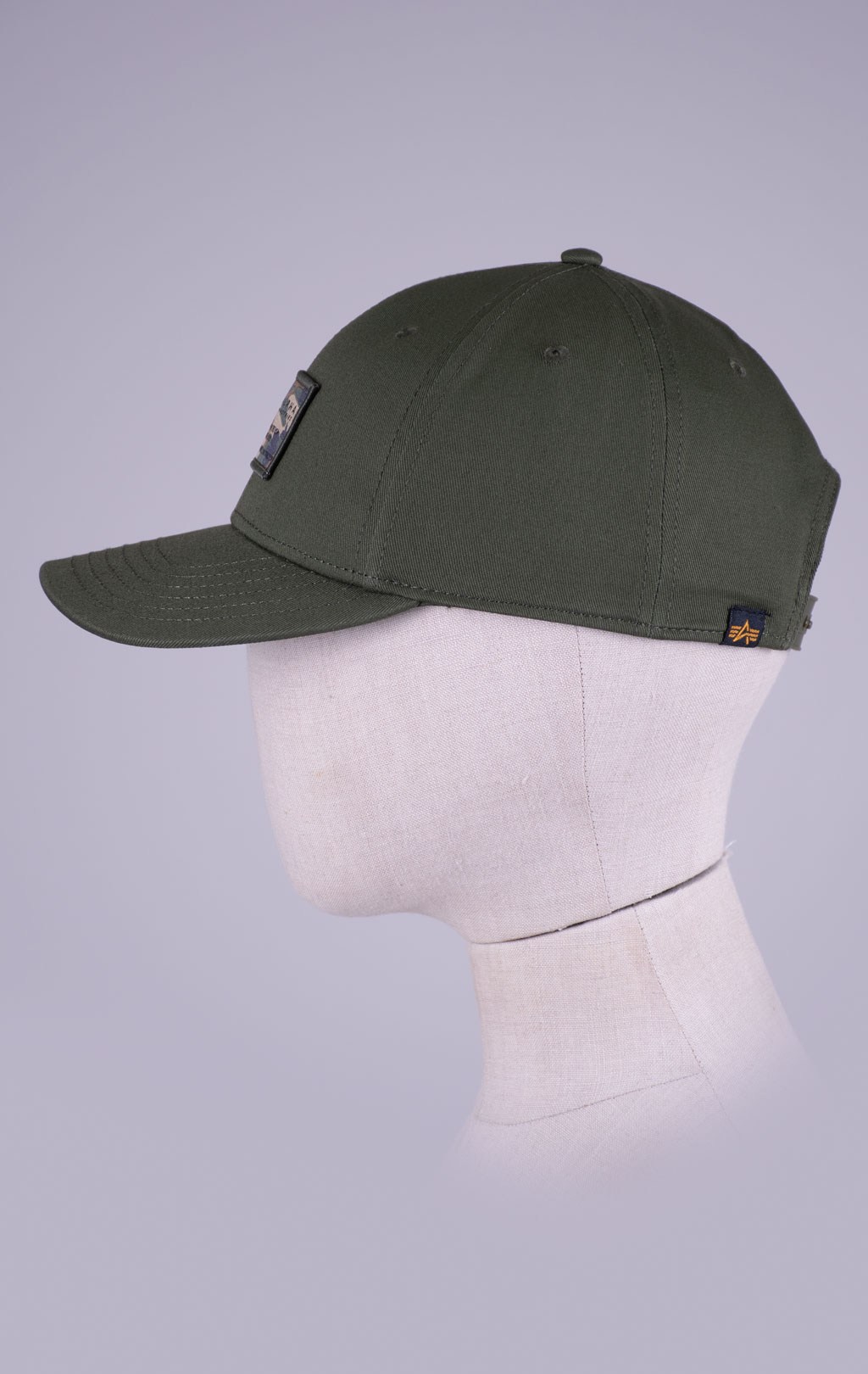 Бейсболка ALPHA INDUSTRIES CREW CAMO CAP dark olive 