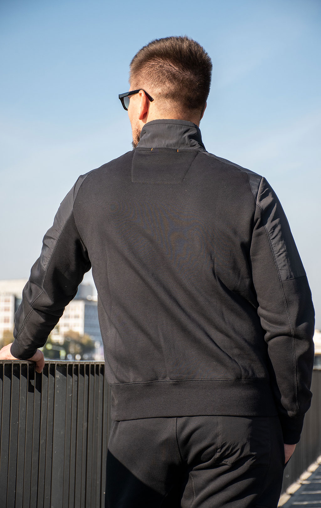 Толстовка комбинированная PARAJUMPERS JANGO FW 25/26 black 