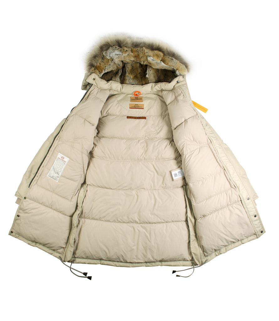 Женская куртка-пуховик PARAJUMPERS LONG BEAR ivory 