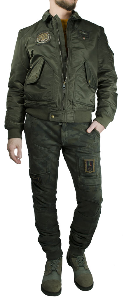 Куртка AERONAUTICA MILITARE verde militare (AB 1480) 