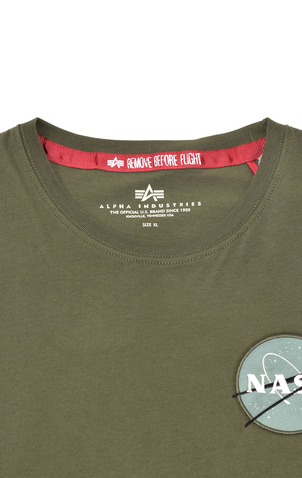 Футболка ALPHA INDUSTRIES NASA SPACE SHUTTLE T dark green 