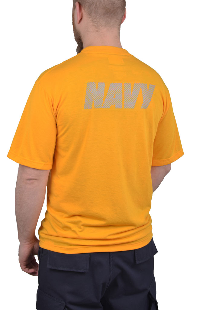 Футболка NAVY yellow США