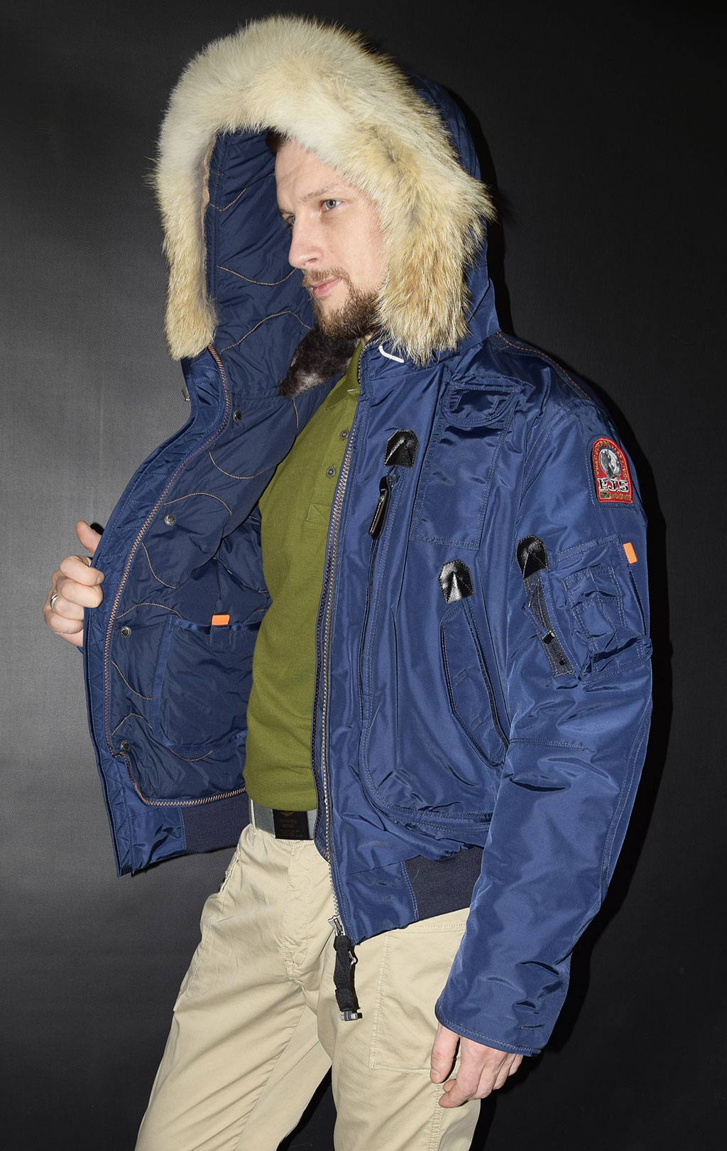 Аляска-пуховик PARAJUMPERS GOBI cadet blue 