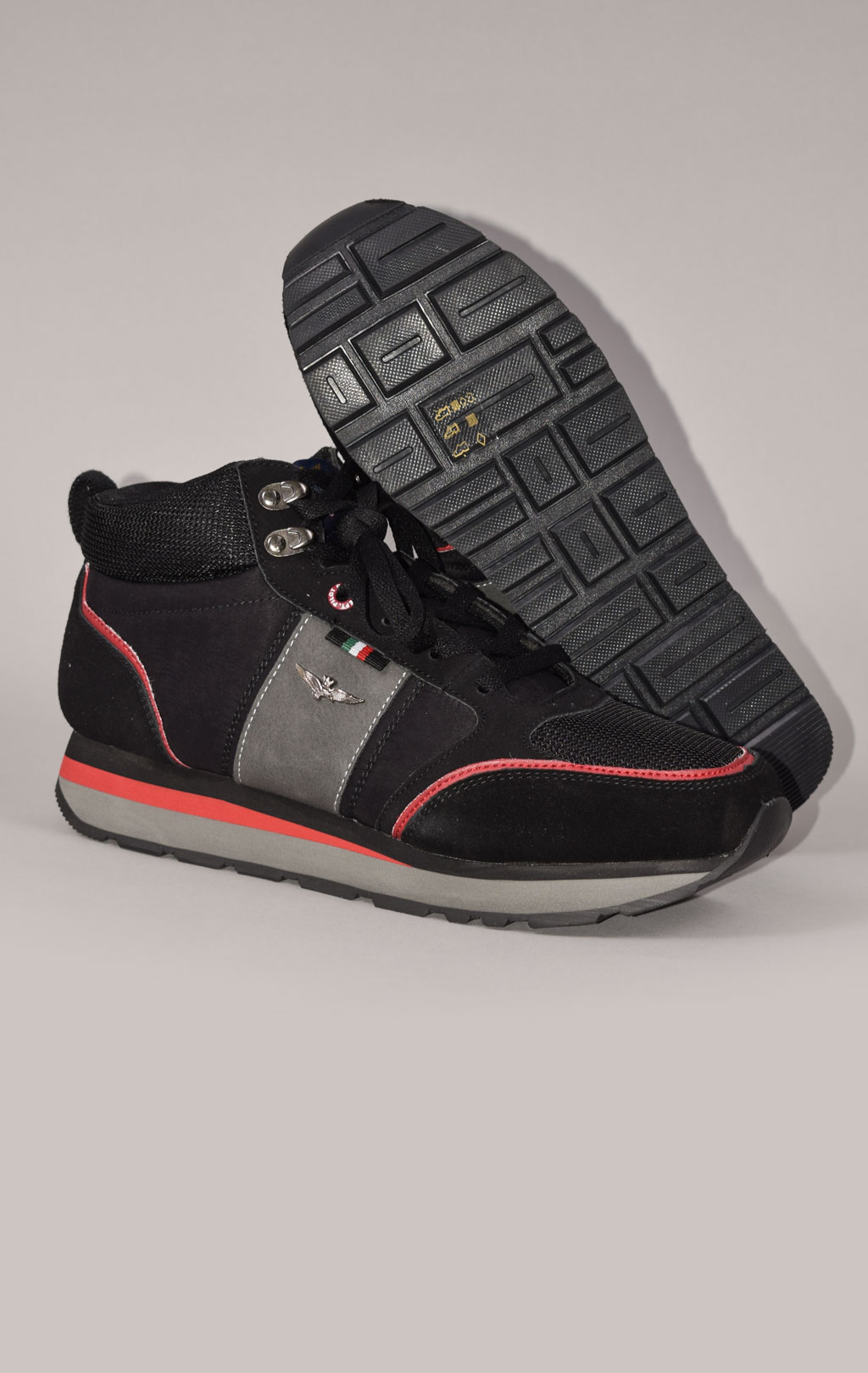 Кроссовки высокие AERONAUTICA MILITARE FW 22/23 m/CN jet black (SC 230) 