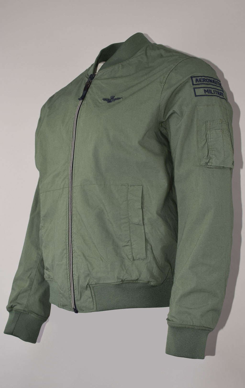 Ветровка-бомбер AERONAUTICA MILITARE SS 23 m/TR verde militare (AB 2053) 