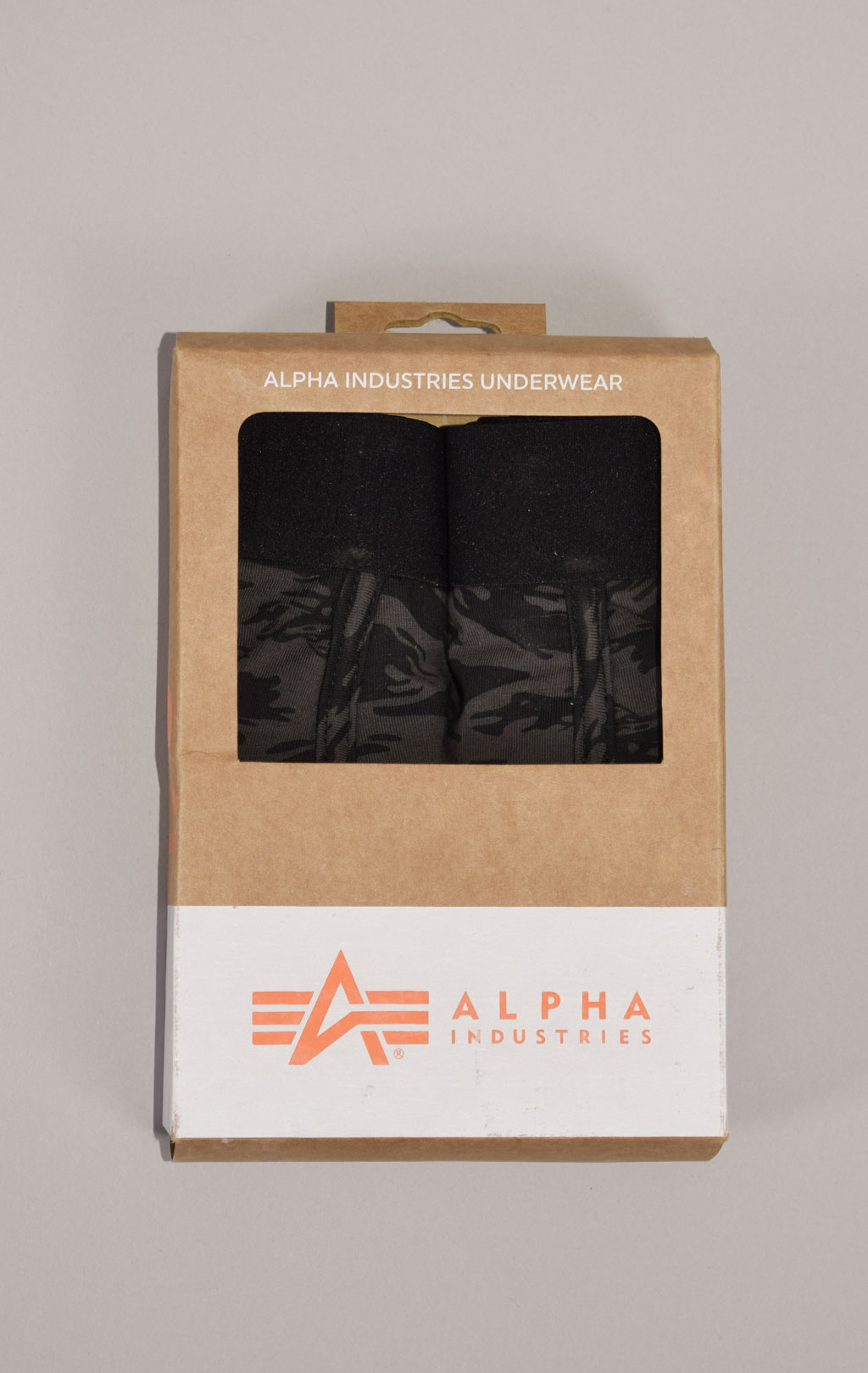 Трусы ALPHA INDUSTRIES GRAPHIC AOP UNDERWEAR (упаковка 2 шт.) black/greyblack 