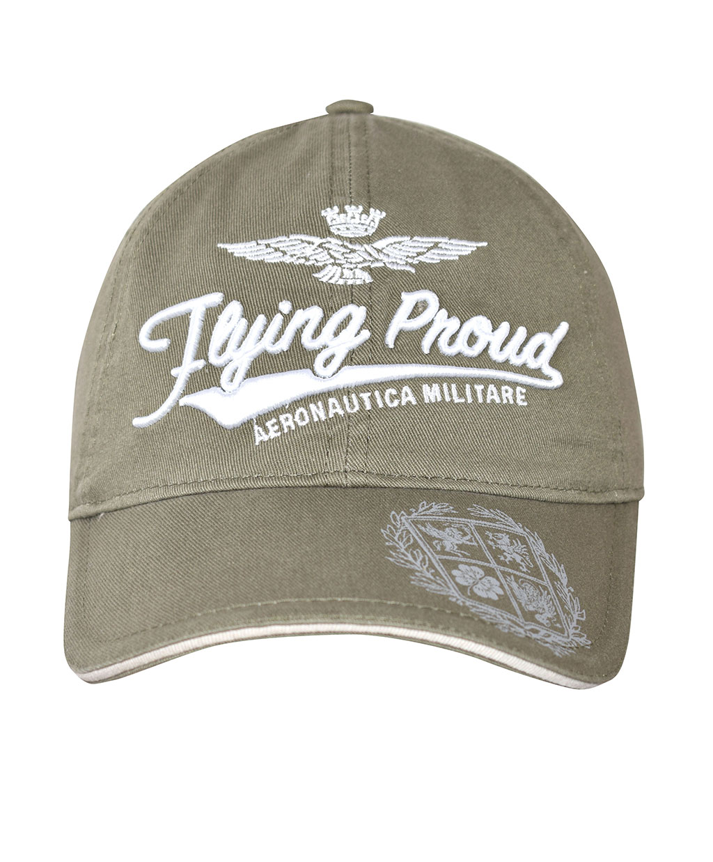Бейсболка AERONAUTICA MILITARE SS 20/CN verde militare (HA 1042)