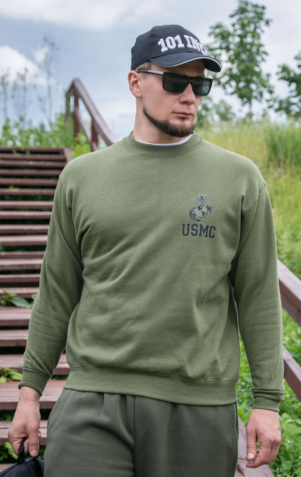 Толстовка USMC olive США