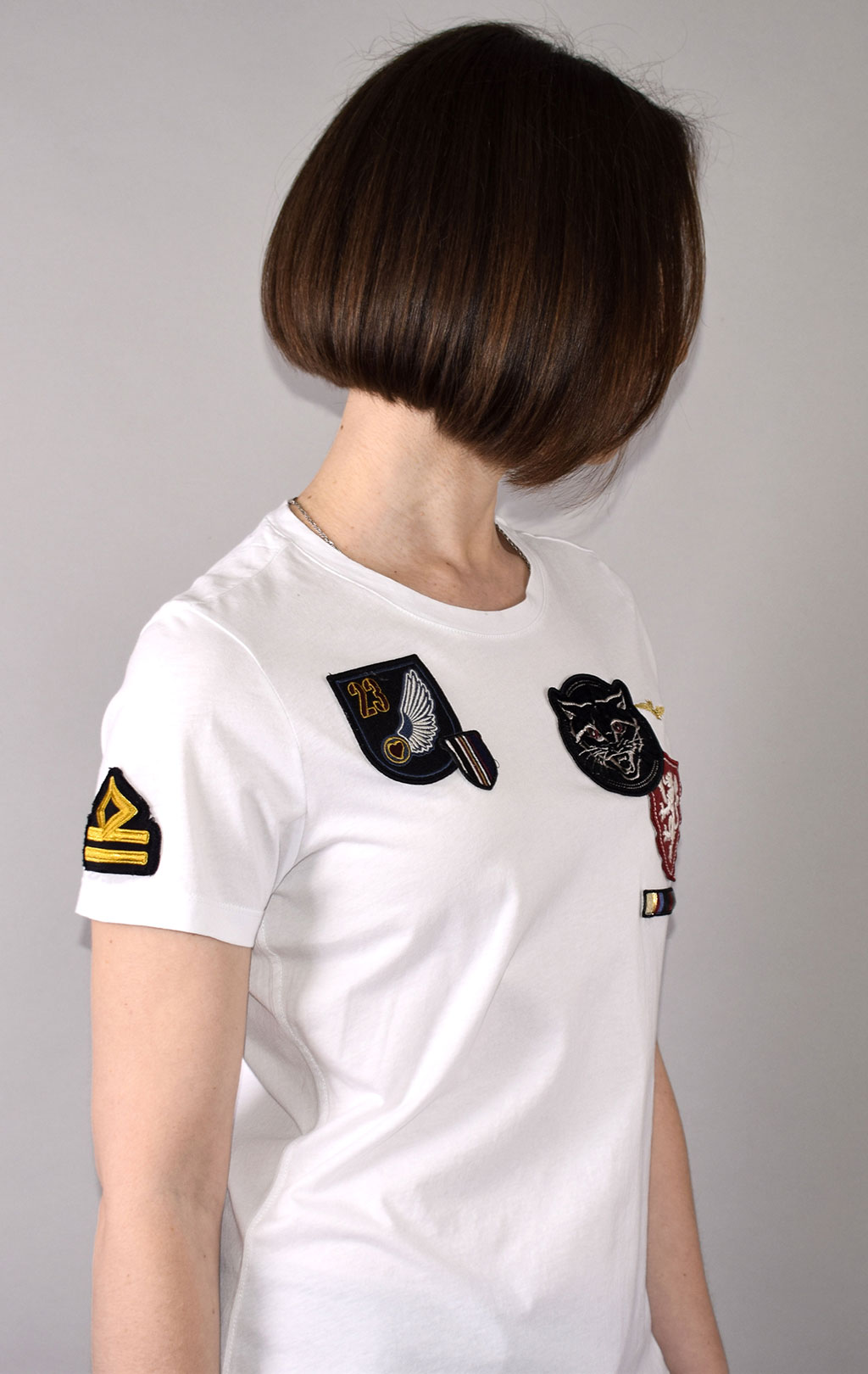 Женская футболка AERONAUTICA MILITARE SS 21/PT bianco ottico (TS 1878) 