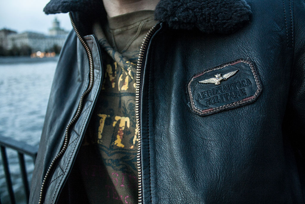 Куртка-пилот AERONAUTICA MILITARE testa di moro (PN 8981) 