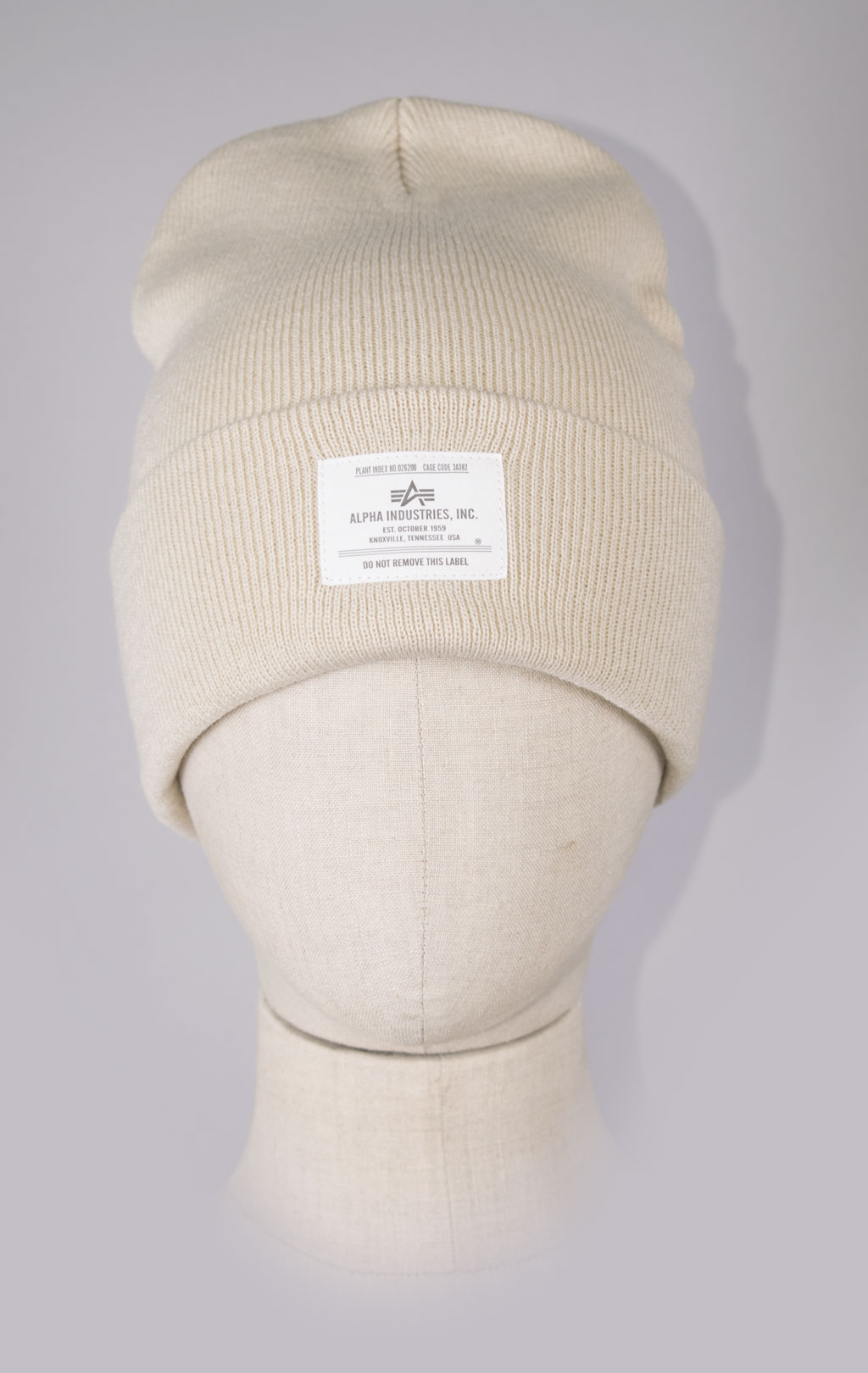 Шапка ALPHA INDUSTRIES ESSENTIAL BEANIE FW 23/24 limestone 