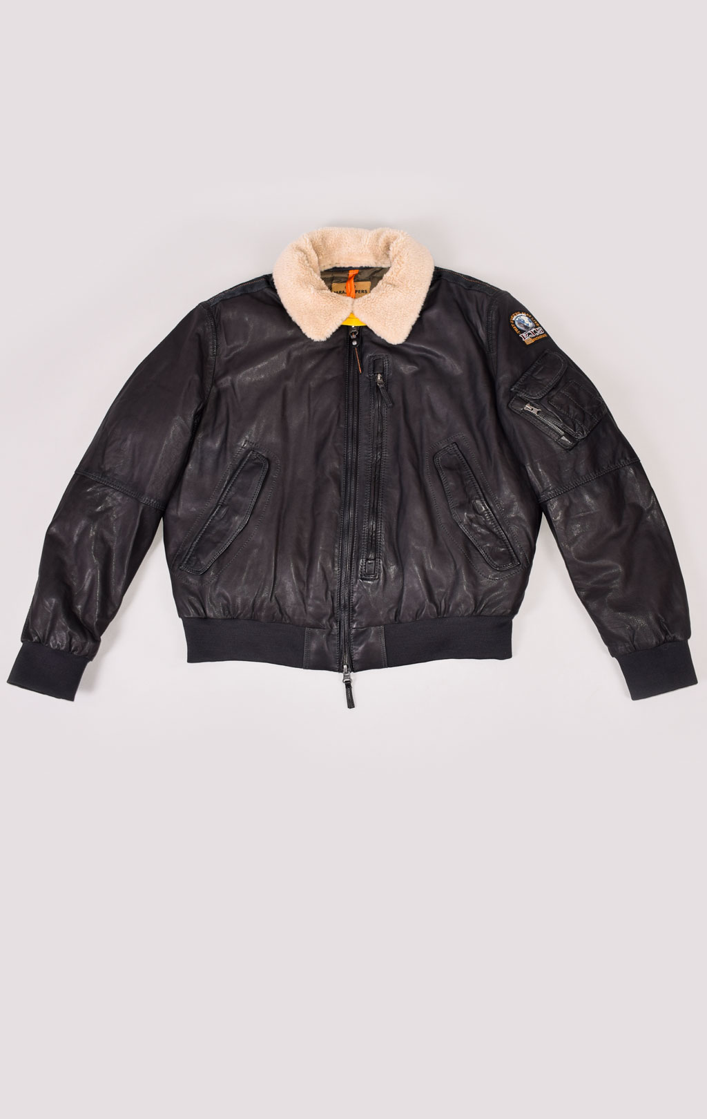 Куртка-пилот PARAJUMPERS JOSH LEATHER кожа FW 21/22 phantom 