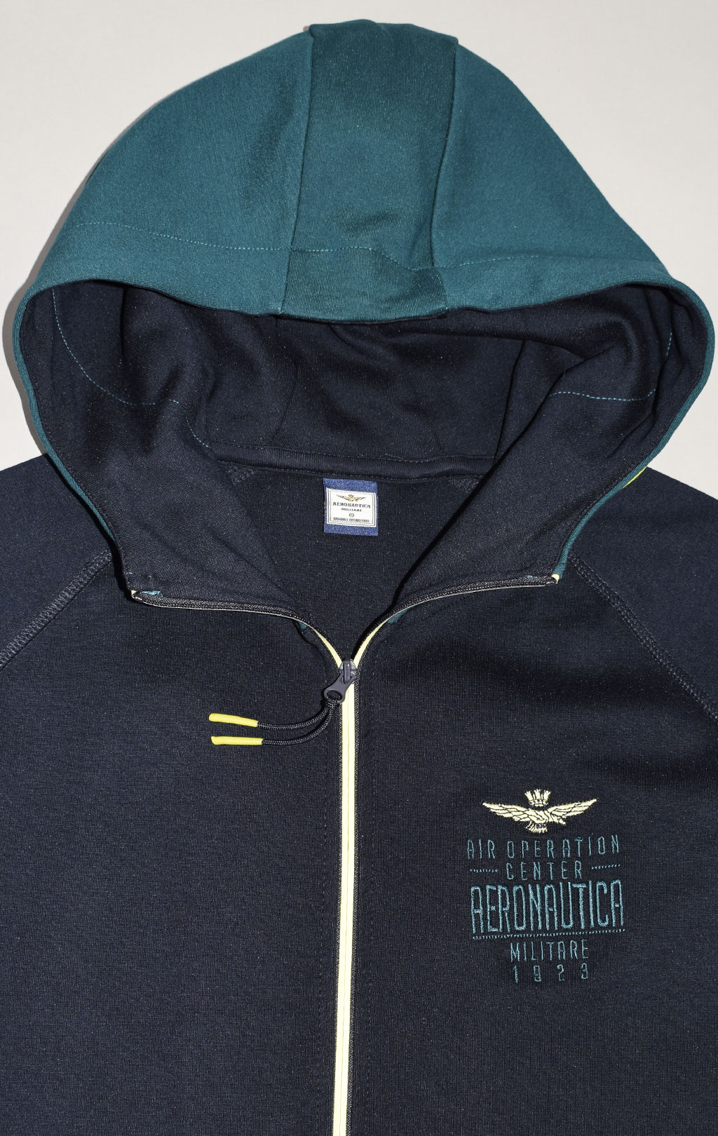 Толстовка с капюшоном AERONAUTICA MILITARE big size SS 22/TR dark navy (FE 1657) 