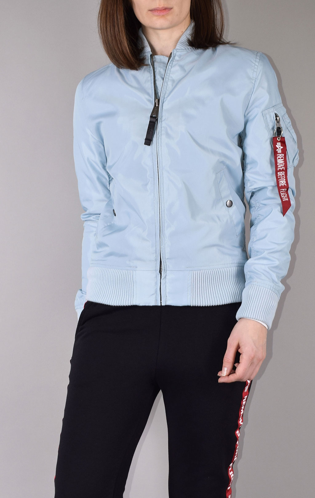 Женская ветровка-бомбер ALPHA INDUSTRIES TT MA-1 air blue 