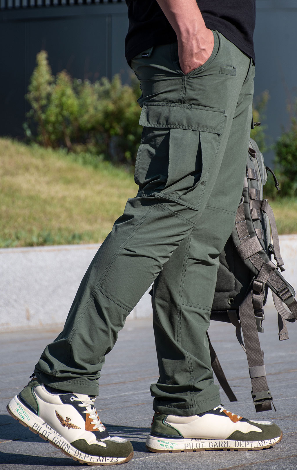 Брюки тактические Pentagon BDU 2.0 TROPIC нейлон94%/эластейн6% Rip-Stop stratch green camo CG06 05060 