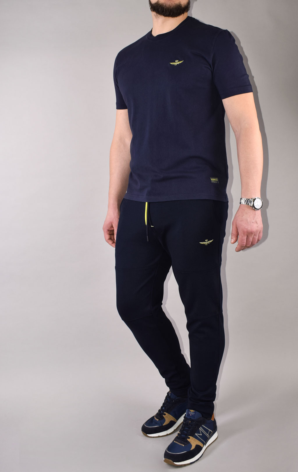 Футболка AERONAUTICA MILITARE big size SS 22/IN dark navy (TS 1934) 