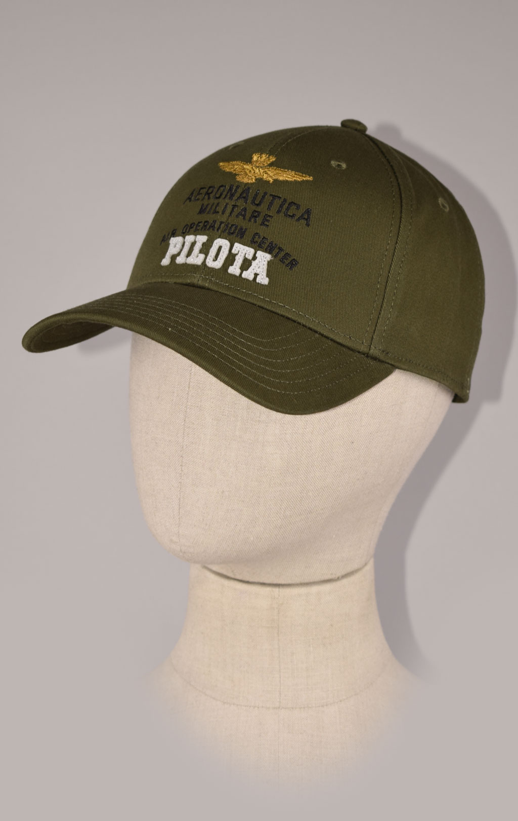 Бейсболка AERONAUTICA MILITARE FW 22/23/CN verde militare (HA 1113)