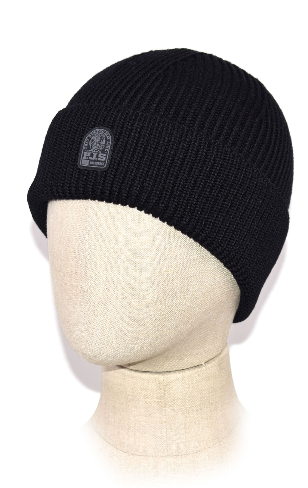 Шапка вязаная PARAJUMPERS PLAIN BEANIE FW 20/21 black 