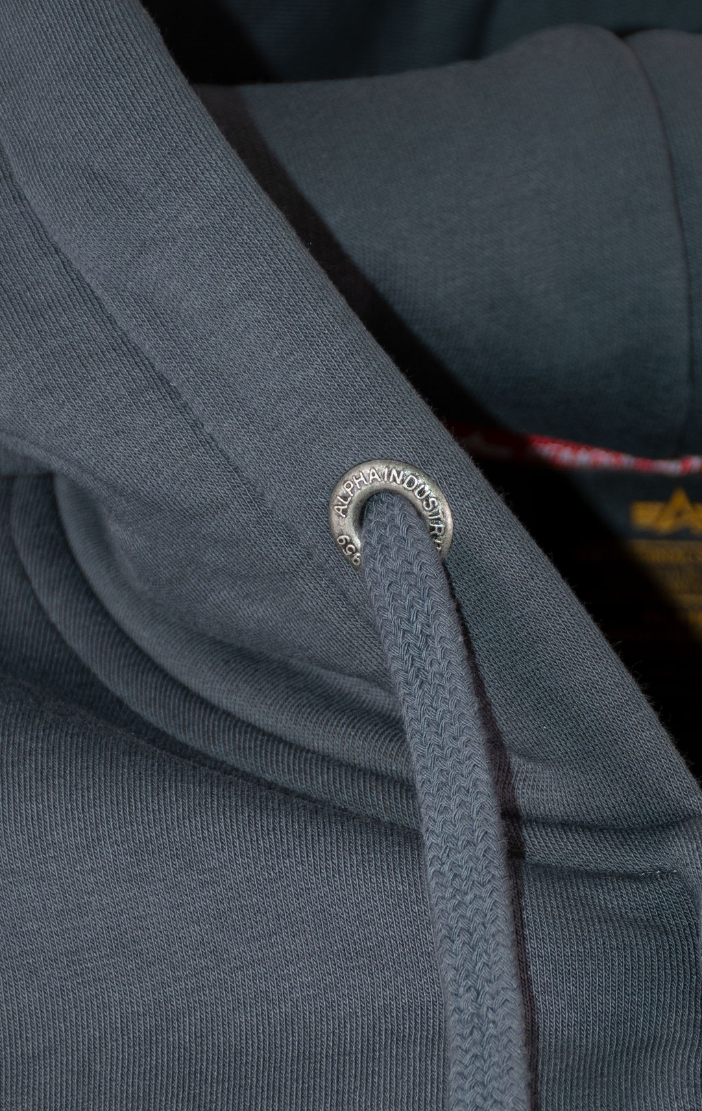 Толстовка ALPHA INDUSTRIES BASIC ZIP HOODY greyblack 