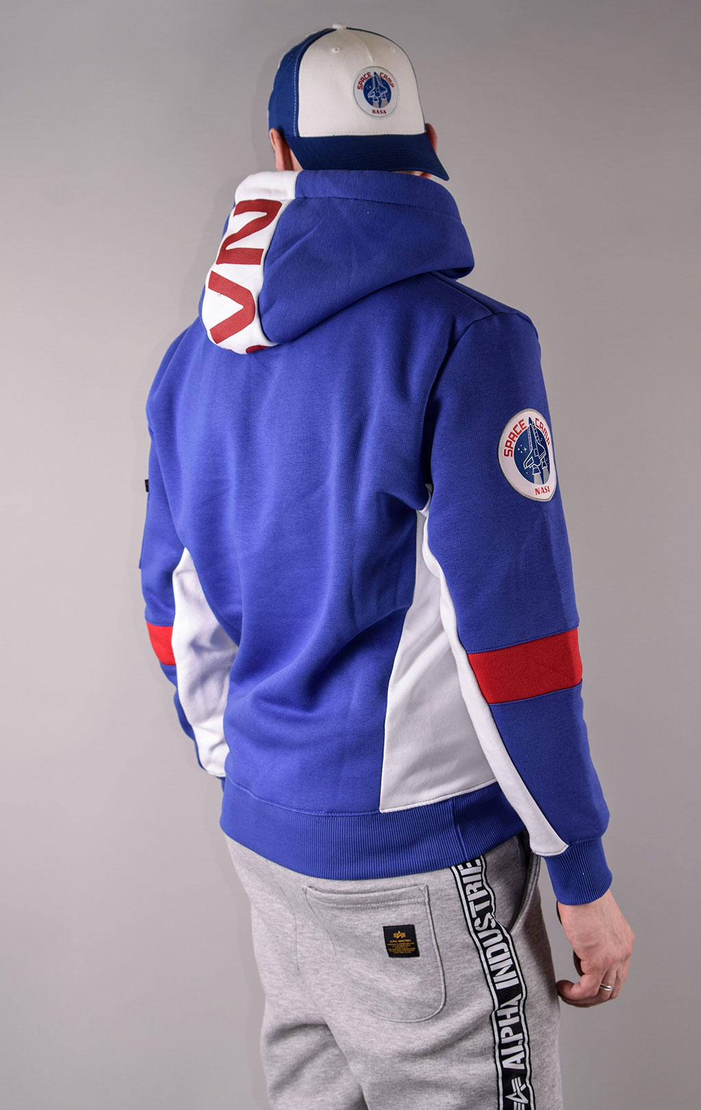 Толстовка ALPHA INDUSTRIES NASA SPACE CAMP HOODY nautical blue 