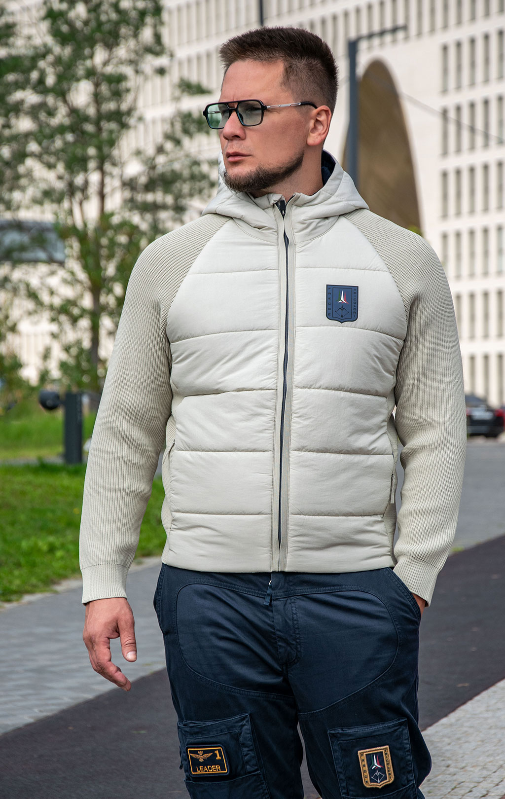 Куртка с капюшоном AERONAUTICA MILITARE FW 25/26/MN pellican (AM 1383) 